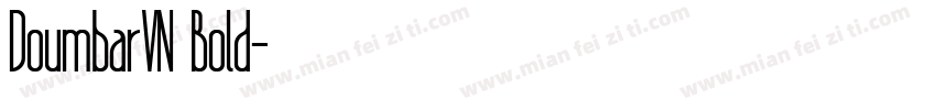 DoumbarVN Bold字体转换